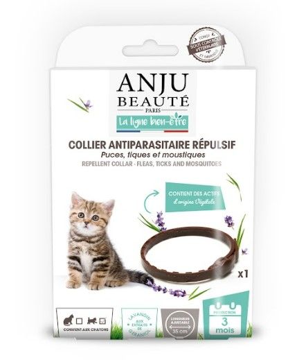Collier antiparasitaire répulsif pour chaton ANJU BEAUTE