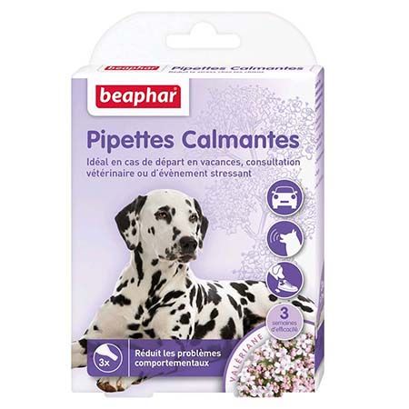 Pipettes calmantes pour chien à base de Valériane  BEAPHAR