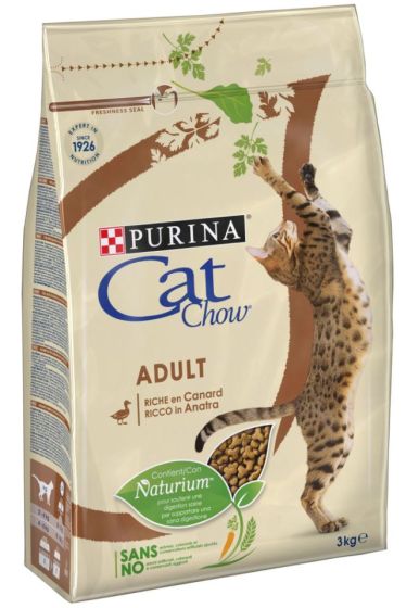 PURINA CAT CHOW Croquettes chat Adult riches en canard