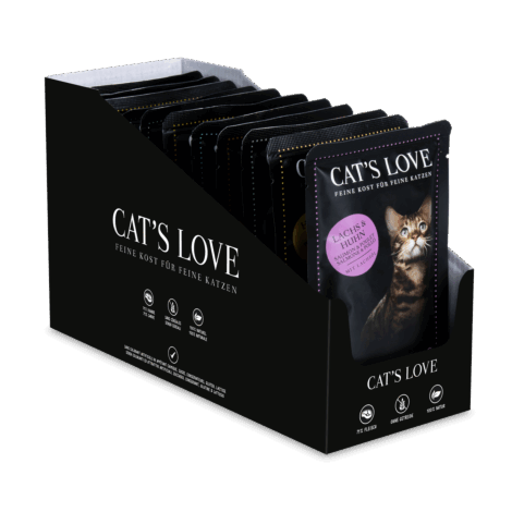 Multipack de pâtées sans céréales différentes variétés pour chat CAT'S LOVE 12 x 85g