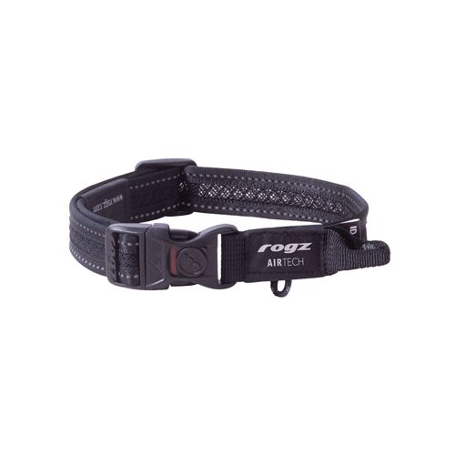 Collier air tech noir pour chien Rogz