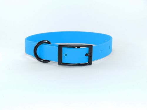 Collier en Biothane bleu pour chien Ekys
