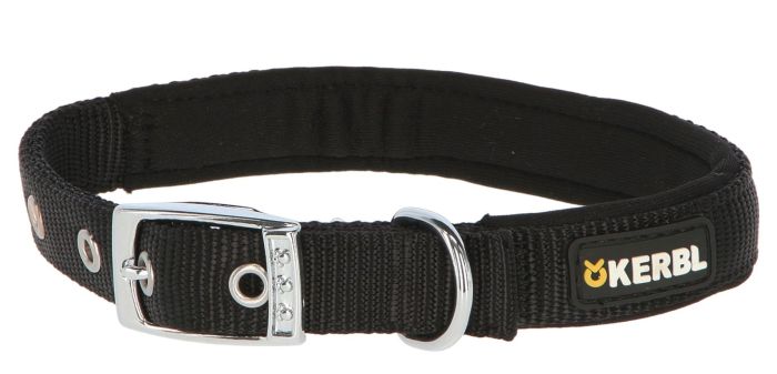 Collier chien Miami Plus nylon de qualité noir KERBL