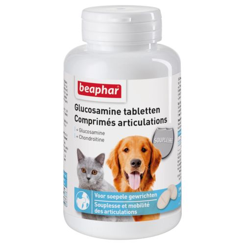 Comprimés articulations, Chondroïtine et Glucosamine pour chien et chat BEAPHAR 60 comprimés (150g)