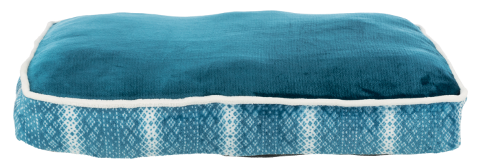 Coussin Lumi, carré, pétrole/blanc pour chien et chat TRIXIE