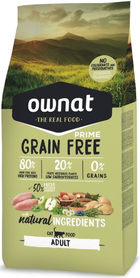 OWNAT Croquettes chat Prime Grain Free 