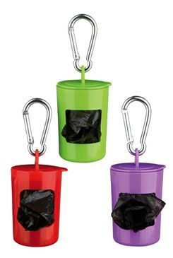 Distributeur de sacs en plastique pour chien 2 rouleaux de 20 sacs TRIXIE