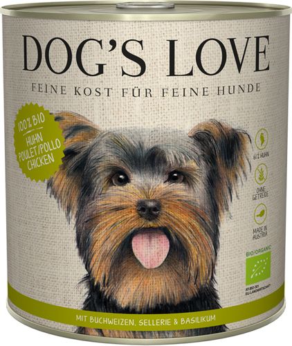 DOG'S LOVE Pâtée pour chien BIO à la Dinde