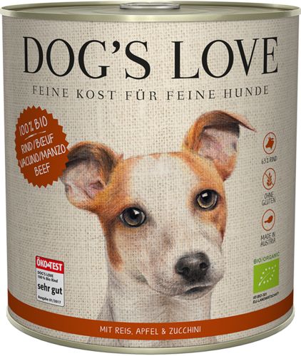DOG'S LOVE Pâtée pour chien BIO au Poulet