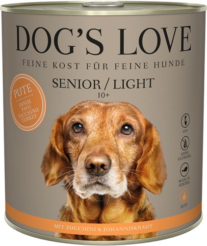 DOG'S LOVE Pâtée pour chien SENIOR à la Dinde 