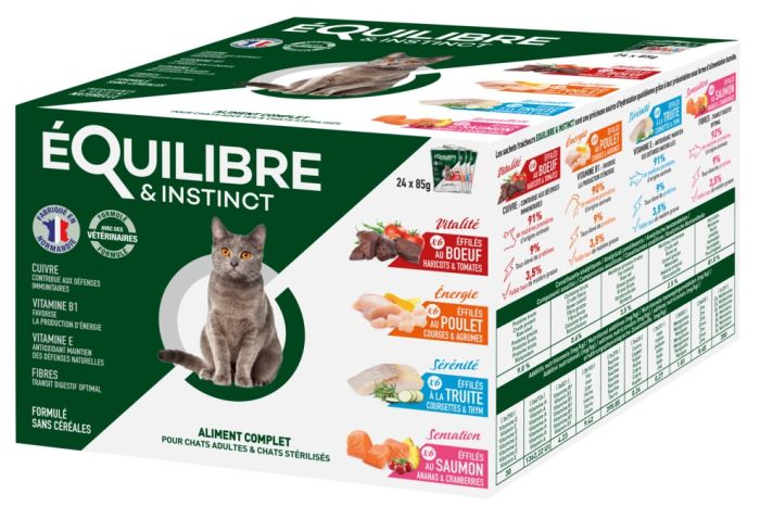 ÉQUILIBRE & INSTINCT Effilés multipack pour chat