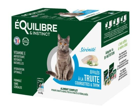 ÉQUILIBRE & INSTINCT Effilés truite pour chat
