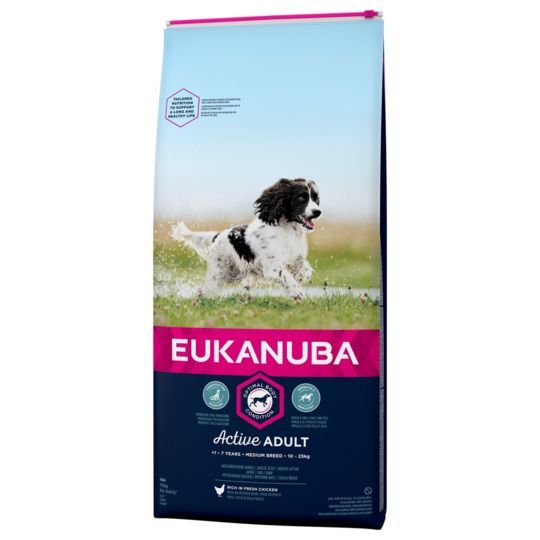 EUKANUBA Croquettes chien Active Adulte Moyen
