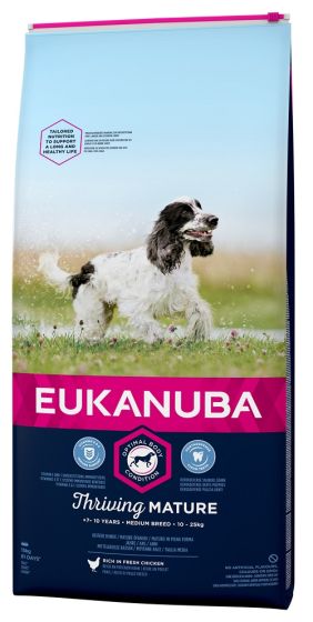 EUKANUBA Mature Moyenne race. 15 kg.