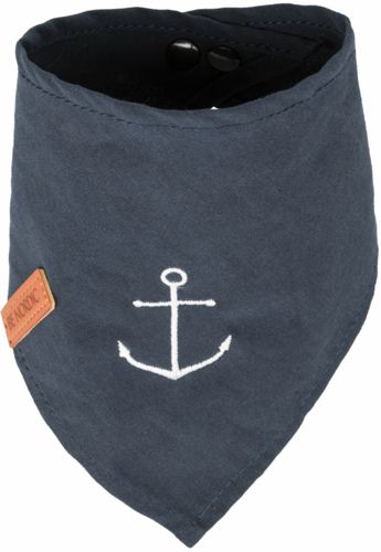 Foulard bleu foncé avec motif ancre pour chien BE NORDIC