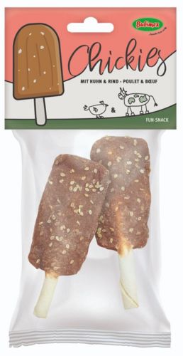Friandise Chickies au poulet et boeuf pour chien BUBIMEX