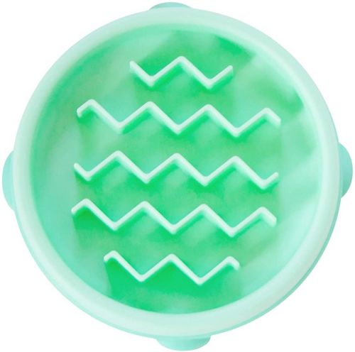 Gamelle anti-glouton fun feeder verte XS pour chien OUTWARD HOUND 15 cm