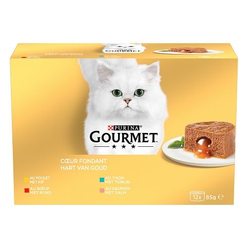 PURINA GOURMET GOLD Cœur fondant Mousse pour chat