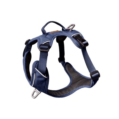 Harnais bleu foncé momentum anti-traction pour chien KYFLIE