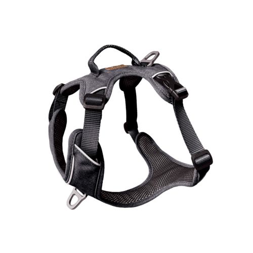 Harnais gris anthracite momentum anti-traction pour chien KYFLIE