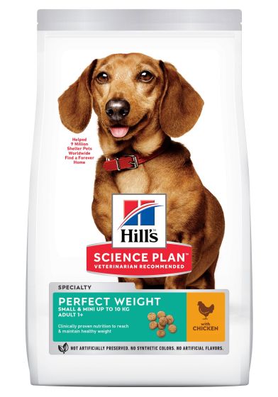 HILL’S SCIENCE PLAN Croquettes chien Perfect Weight Adult Mini poulet