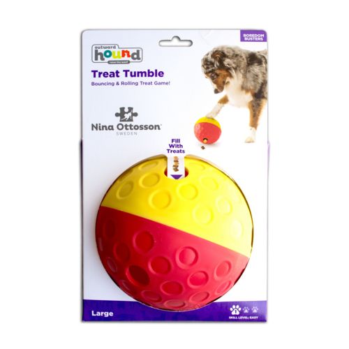 Jouet à friandises Treat Tumble orange pour chien OUTWARD HOUND