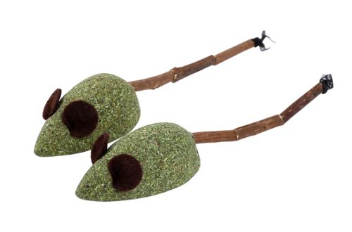 Jouet souris en duo pour chat WOUAPY