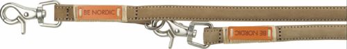 Laisse réglable en cuir sable pour chien BE NORDIC