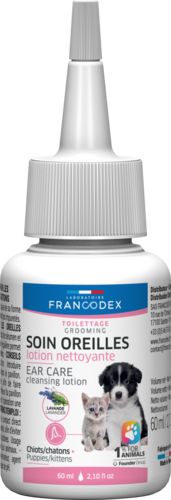 Lotion nettoyante pour les oreilles du chiot et du chaton FRANCODEX
