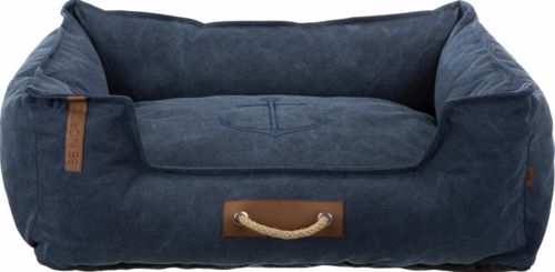 Lit Föhr angulaire bleu foncé pour chien BE NORDIC