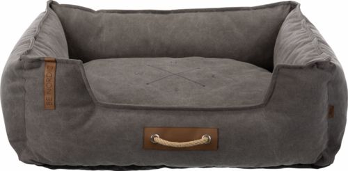 Lit Föhr angulaire gris foncé pour chien BE NORDIC