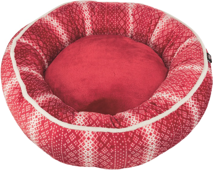Lit Lumi, rond, rouge pour chien et chat TRIXIE