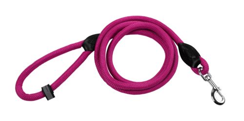 Longe en corde forte fuchsia pour chien WOUAPY
