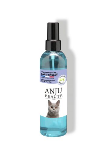 Lotion lavante sans rincage pour chat ANJU BEAUTE 250 ml