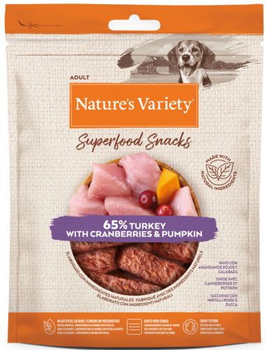 Nature's Variety Friandises Superfood snacks à la dinde pour chiens