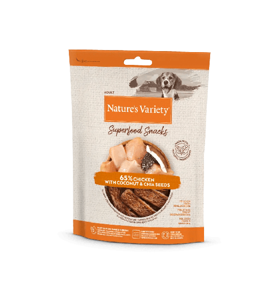 Nature's Variety Friandises Superfood snacks poulet pour chien 85 g