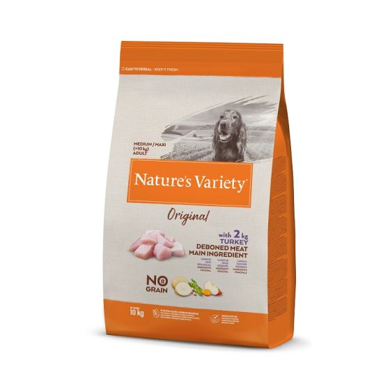Nature's variety Croquettes chien Original No Grain medium adult dinde