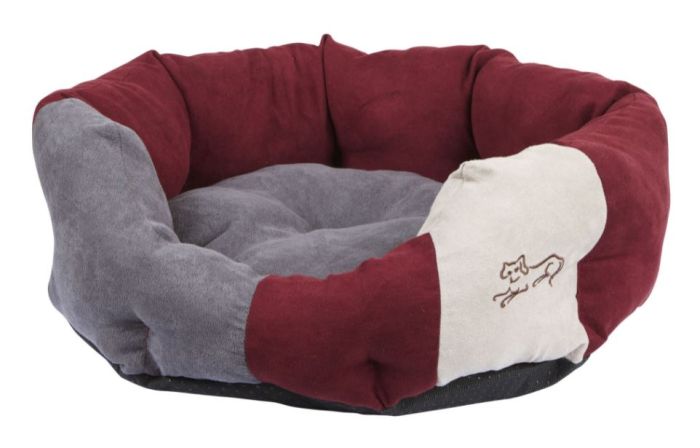 Panier corbeille gris et rouge Amelie pour chien et chat  KERBL