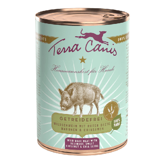 TERRA CANIS Pâtée Grain Free Sanglier Sans Céréales pour chien
