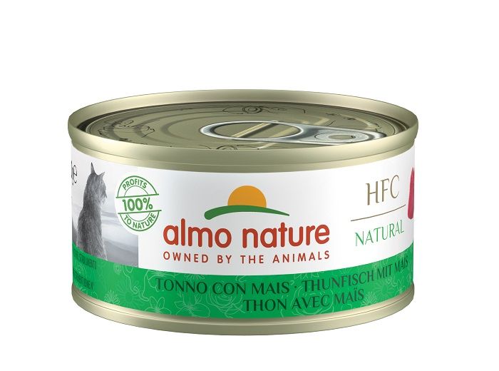 ALMO NATURE HFC Pâtée Natural Thon avec Maïs pour chat