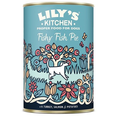 LILY'S KITCHEN Pâtée Saumon Hareng Dinde pour chien