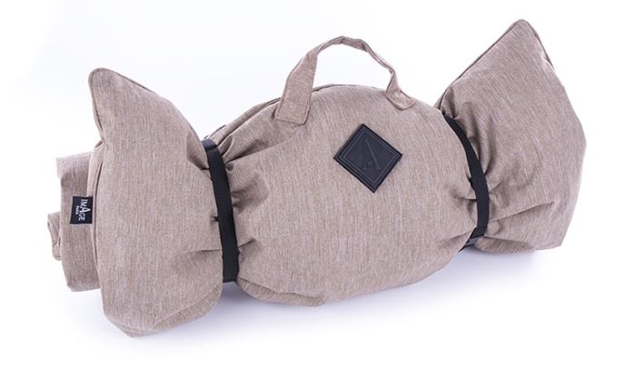 Plaid croisette beige pour chien MARTIN SELLIER