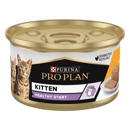 PURINA PRO PLAN Chat Junior Mousse équilibrée au poulet pour chaton