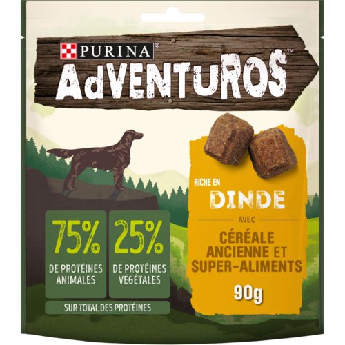 PURINA Adventuros Friandises riches en dinde 90 g