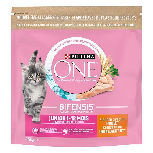 PURINA ONE BIFENSIS Croquettes chaton Poulet & Céréales complètes