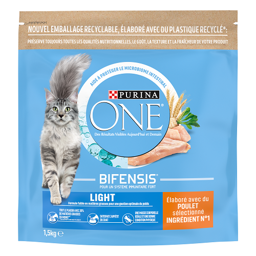 PURINA ONE BIFENSIS Croquettes chat Light Poulet & Blé