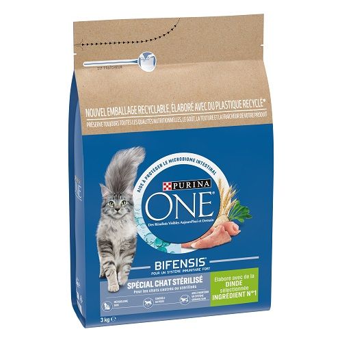 PURINA ONE Croquettes chat BIFENSIS Croquettes Dinde & blé