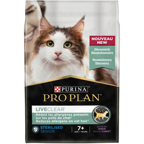 PURINA PRO PLAN Croquettes chat LIVECLEAR Senior Stérilisé 7+ à la Dinde