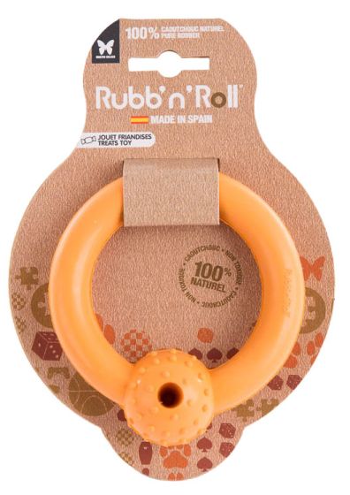 Rubb'n anneau friandise orange pour chien MARTIN SELLIER