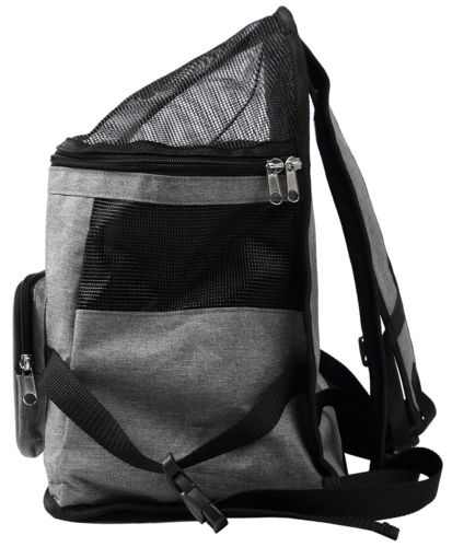 Sac de transport ventral gris pour chien WOUAPY 31x22x25 cm